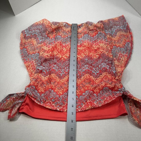 Amy Byer Girl's Sz Large 14 Skirt And Top Set Lined Ruffled Red Festive Preowned - Picture 10 of 16